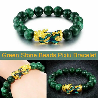 Green Obsidian Feng Shui Wealth Bracelet