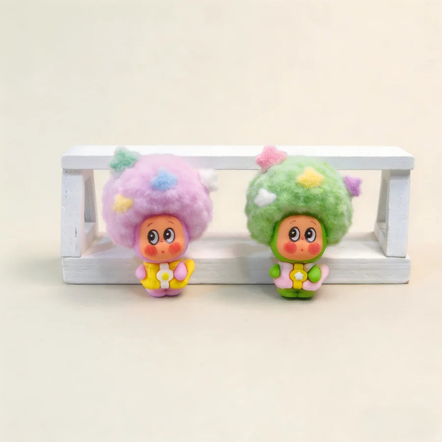 Bestseller Flocked Little Witch Cute Mini Figurines Trendy Blind Box Blind Bag DIY Desktop Decor Ornaments Car Decoration