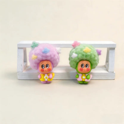 Bestseller Flocked Little Witch Cute Mini Figurines Trendy Blind Box Blind Bag DIY Desktop Decor Ornaments Car Decoration