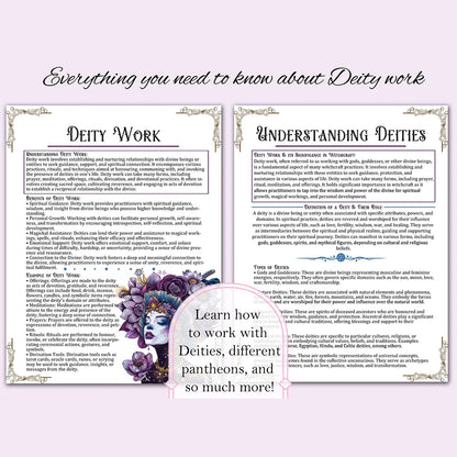 Spell Jars Guide Book & 27-Page Witchcraft and Magic Workbook for Beginners