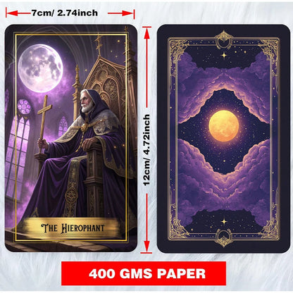 Purple Moon Tarot Deck (78-Card Set)