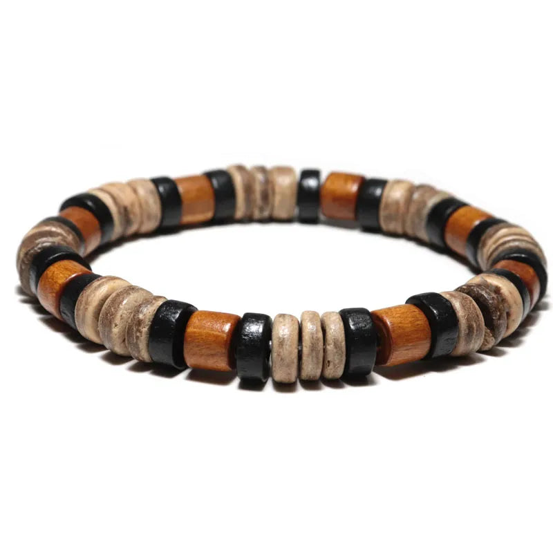 Handmade Coconut Husk Wooden Bracelet