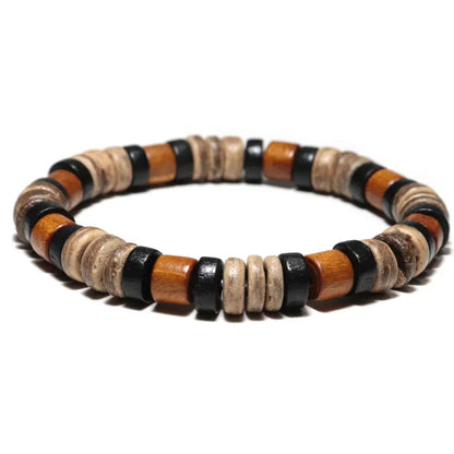 Handmade Coconut Husk Wooden Bracelet
