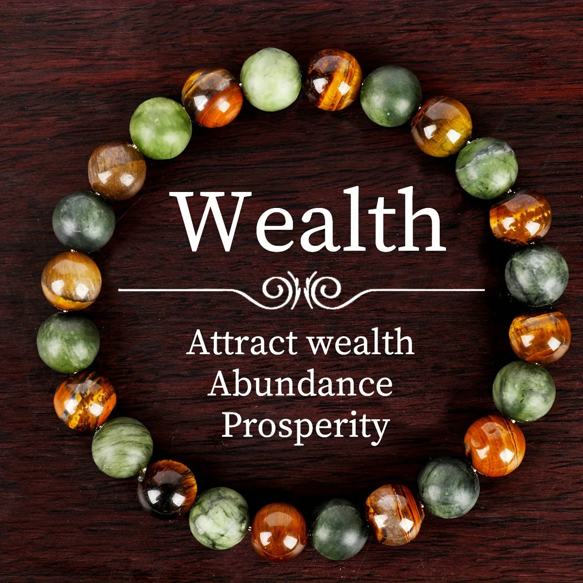 Natural Stone Symbolic Beaded Bracelet Collection