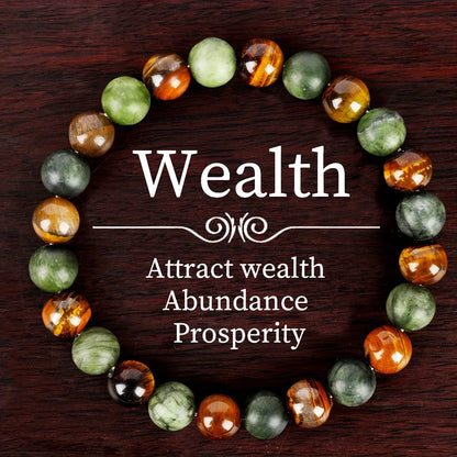 Natural Stone Symbolic Beaded Bracelet Collection