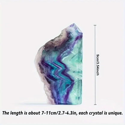Natural Colorful Fluorite Wand Crystal Tower