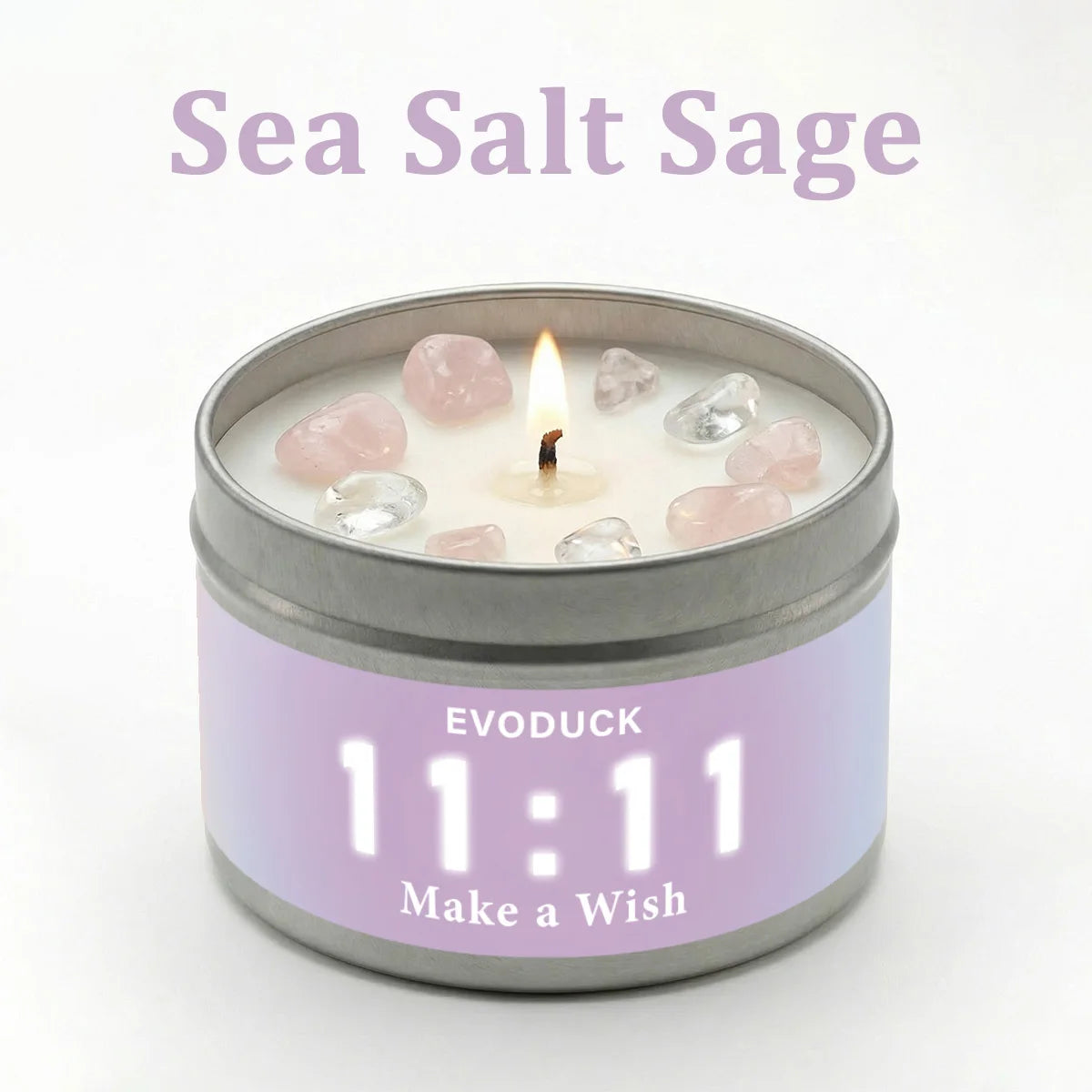 Premium Palo Santo Scented Crystal Energy Candle