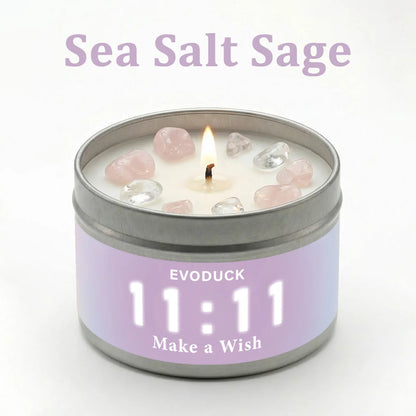 Premium Palo Santo Scented Crystal Energy Candle