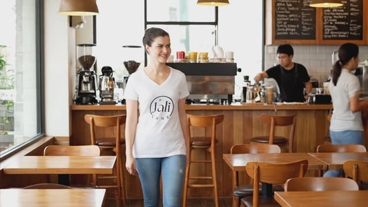 V-Neck T-Shirt Love Jali Lane - Women's Fashion